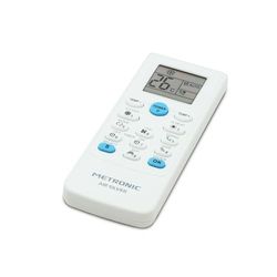 Metronic 495348 Universele afstandsbediening voor airconditioning, universele afstandsbediening voor airconditioning, automatisch zoeken of model, timer, 5 bedrijfsmodi, wit