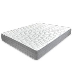 amuéblate online - Materasso 135 x 200 viscoelastico Aris con faccia invernale/estiva, ergonomico, comfort e durezza ottimali, igienico e traspirante, spessore 21 cm