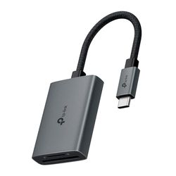 TP-Link UA430C SD Memory Card Reader, USB C to SD and microSD up to 2 TB, USB 3.0, UHS-I 200 MB/s, Simultaneous Read and Write of Two Cards