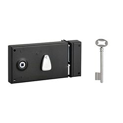 Deadbolt Lock Horizontaal 1/2 Black T Thirard RH-L x H-82 x 140 mm