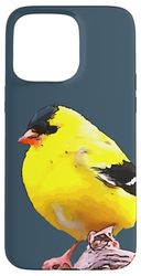 Motif chardonneret américain amoureux des oiseaux Coque pour iPhone 15 Pro Max