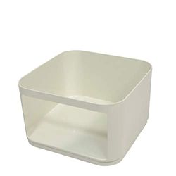 Kartell Componibile Elementos compostáveis, elemento quadrado, baixo H. 23, 38 x 23 x 24 cm, branco