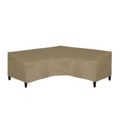 Easy-Going Funda de sofá Modular en Forma de V para Patio, Impermeable, para Exteriores, Funda Resistente para Muebles de jardín con ventilación de Aire de 89 Pulgadas de Largo (en Cada Lado) x 33.5