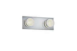 Trio Leuchten Trio 275290206 Clinton Plafoniera LED con 2 Lampade da Parete, Cromo