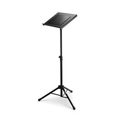 OnStage LPT7000 Deluxe laptopstativ (bärbar, hopfällbar arbetsstation för bärbara datorer, surfplattor, telefoner, mobila enheter och kontroller, justerbar höjd och lutning, halkfri plattform och
