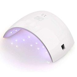 NK Lampe pour sèche-ongles- Gel, Acryliques, Semi-permanent, 18 Perles LED et Minuterie
