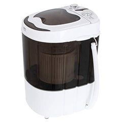 Camry CR8054 Mini Lavadora Centrifugadora Portátil, 3Kg lavado ropa, 1Kg Centrifugado, Pequeña Perfecta Camping, Caravanas y Autocaravanas, Programa Lavado Corto, Ahorra Agua y Energía