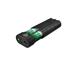 Ledlenser Flex10 Caricabatterie powerbank da Outdoor USB-C, 2 batterie al Litio Estraibili del Tipo 21700, Brevi Tempi di Ricarica, alloggiamento Robusto, IP65, indicatore di Carica e capacità