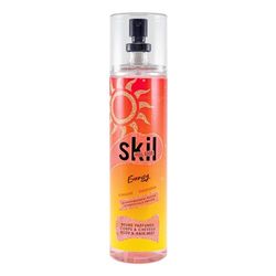 SKIL - ENERGY dam parfymerad dimma - Feel Good Collection - bärnsten mysk doft - sprayflaska 250 ml - tillverkad i Frankrike med fet