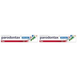 Parodontax Herbal Fresh Pasta de Dientes, Ayuda a Detener y Prevenir el Sangrado de Encías, Sabor a Eucalipto y Menta, 75 ml (Paquete de 2)
