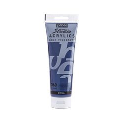 169360 Belle Arti Pebeo Studio Acrilico 1 Tubo Blu/Nero 250 ml Iridescente