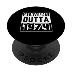 Straight Outta 1974 Cumpleaños 1974 Nacido 1974 Vintage PopSockets PopGrip Adhesivo