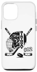 Carcasa para iPhone 12/12 Pro Abanico de hockey sobre hielo para niños de 12 años