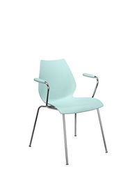 Kartell Maui, Fauteuil, Bleu Clair, Lot de 2