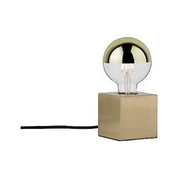 Paulmann 79728 Neordic Dilja Table luminaire max. 1x20W Table lamp for E27 Lamps Bedside lamp Brushed Brass 230V Metal Without lamp