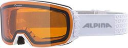ALPINA Unisexe - Adultes, NAKISKA Lunettes de ski, white, One Size