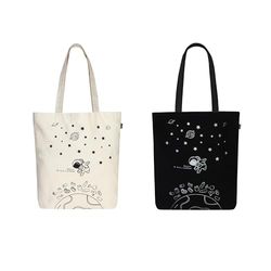 Eco Right Esthetische canvas draagtas voor dames, schattige, trendy en herbruikbare katoenen tassen voor school, winkelen, sportschool, bibliotheek en strand, perfect voor boodschappen, cadeaus voor