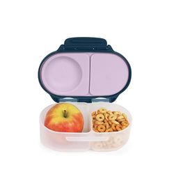 b.box Snackbox | Mini bentobox met 2 Lekvrije Vakken | Ideaal voor Peuters, Lunch & Snacks voor Kinderen | Voor een Heel Stuk Fruit | BPA-vrij