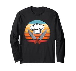 Retro Cappello da chef Coltello Cucina Cuoco Cuochi Cuoche Maglia a Manica