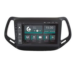 Jf Sound car audio system JF-031JCA-XDAB Autoradio Custom Fit per Jeep Compass Android GPS Bluetooth WiFi Dab USB Full HD Touchscreen Display 10"