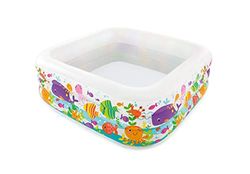 Intex 57471EP Clearview Aquarium Uppblåsbar Pool, Flerfärgad, 159 cm x 159 cm x 50 cm