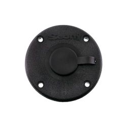SCOTTY 344-bk rund Flush Deck hållare svart Sealed golv med regn Cap