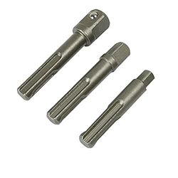 Silverline Tools 633498 - Adaptadores SDS Plus para llaves de vaso, 3 pzas (1/4', 3/8' y 1/2')