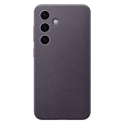 Samsung Galaxy Official S24 Vegan Leather Case, Dark Violet