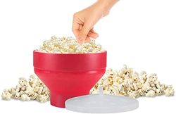 BEPER C106CAS002 Cuoci Popcorn Microonde con Ciotola Pieghevole e Coperchio Para schizzi per Pop-Corn al Microonde Salutari e Gustosi