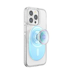 PopSockets: PopGrip pour MagSafe - Support et Poignée pour Smartphone et Coques avec Un Top Interchangeable - Opalescent Blue