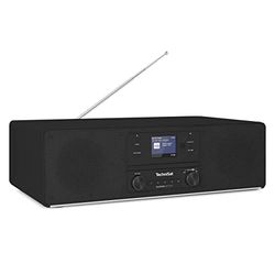 DIGITRADIO 380 CD IR Radio stéréo Dab+/FM/Internet (Lecteur CD, Bluetooth, USB, NFC, Spotify Free, contrôle par Application, Haut-Parleur stéréo 2 x 20 W, écran Couleur, réveil, télécommande) Noir