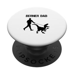Dinosaurio de papá de montaña bernés PopSockets PopGrip Adhesivo
