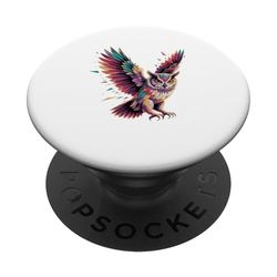 Abstract Art Búho Búhos PopSockets PopGrip Adhesivo