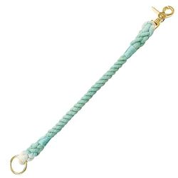 Kruis halsband van touw knopen azuur 1 x 33-39 cm, M