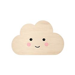 Reer lumilu Silhouette Light Cloud Applique murale, superbe cadeau de baptême, cadeau d'anniversaire pour garçons et filles, marron, 1 pièce (1 pièce) 52167