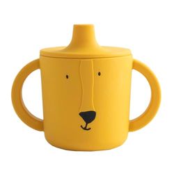 Trixie - Mr Lion Sippy Cup - 4m+ - 100% Food Grade Silicone - Yellow