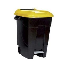 plustik 1 recipientes móveis com pedal 100 l