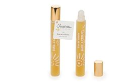 ISABELLE LAURIER - Eau de toilette pour femme - Parfum de poche Roll on VANILLE CARAMEL - Format voyage 10ml - Made in France