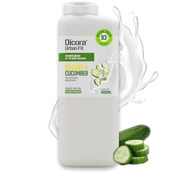 Dicora Urban Fit | Gel de Ducha Proteins Yogurt & Pepino | Gel de Baño Efecto Refrescante y Suavidad Aterciopelada | Tamaño: 400 ml