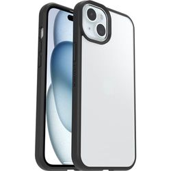 OtterBox Funda para iPhone 15 Plus/14 Plus React Series,Resistente a Golpes y caídas,Ultra-Fina, Protectora,Testada con los estándares Militares anticaídas, Transparente/Negro