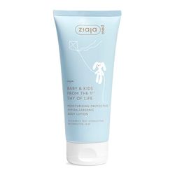 BABY & KIDS Hipoalergiczny nawilżający i ochronny balsam do ciała | Od urodzenia | Bez perfum | 98% Składniki pochodzenia naturalnego | Z masłem shea od ZIAJA MED