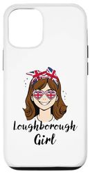 Carcasa para iPhone 13 Loughborough Girl, Loughborough Mujer, Bandera Británica del Reino Unido