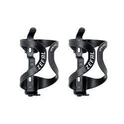 ZEFAL Pack Spring Nero - Due Portaborracce Bici per il Telaio - Porta Borraccia Bici Leggero e Resistente per Bici da Strada e Mountain Bike - Nero