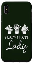 Carcasa para iPhone XS Max Divertida y loca señora de las plantas, le encanta la jardinería, la jardinera