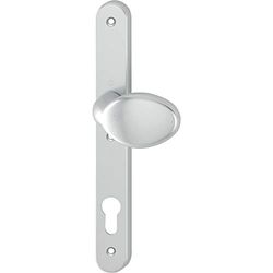 HOPPE 2389540 Button Plate Inside – rotatable, visibly Screwed, Aluminium Silver anodised, colour01, innen-drehbar PZ92, sichtbar geschraubt