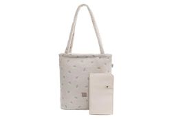 Jollein Baby Changing Bag Shopper - Teddy Lovely - 100% Polyester - Baby Bag Multifunctional, Teddy Lovely, Contemporary