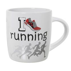 MUG CERÁMICA DECORADO RUNNING °8X12X9,5CM, 375ML