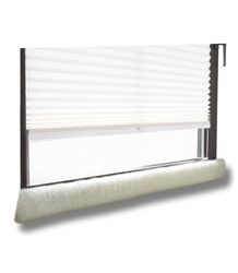 K. & N. Schurwolle Tochtstopper van scheerwol, voor ramen, 120 cm, naturel