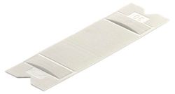 GLUSKE Pastiglie freno 100 x 30 x 1 mm, in plastica bianca, 1000 pezzi | cunei – Piastre distanziatrici