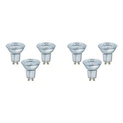 Osram Lampadine LED Spot PAR16, 4.3 W Equivalenti 50W, Attacco GU10, Luce Fredda 4000K, Confezione da 6 [Classe di efficienza energetica F]